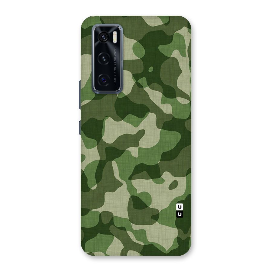 Camouflage Pattern Art Back Case for Vivo V20 SE
