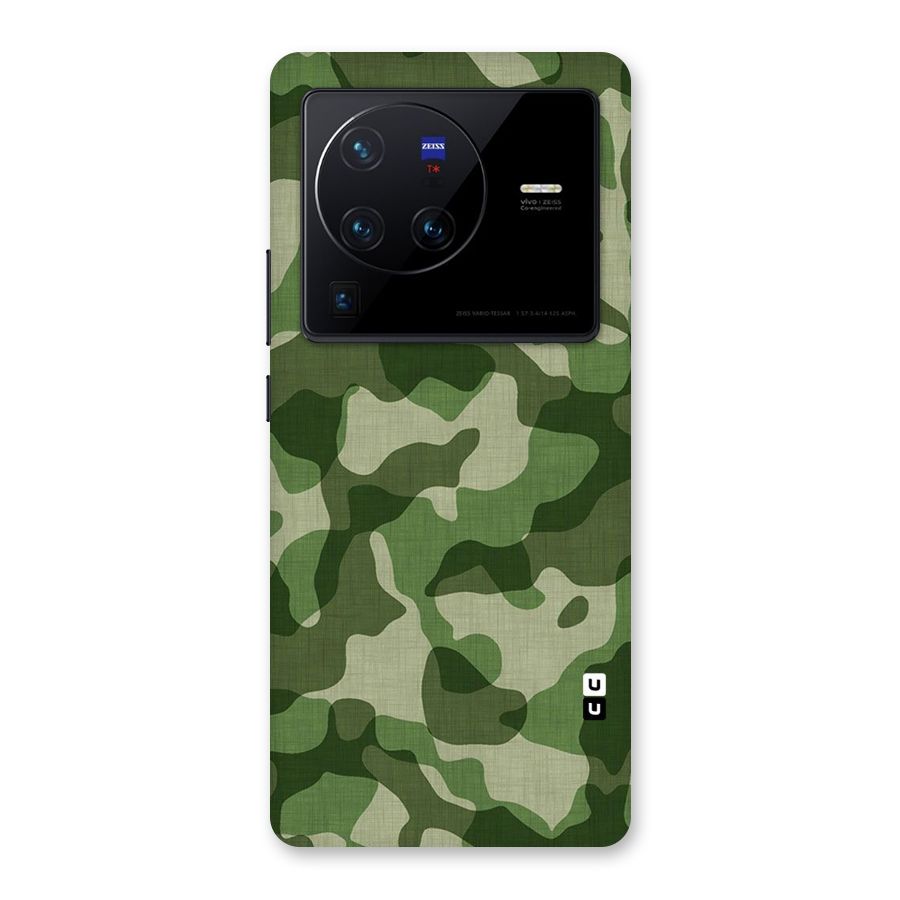 Camouflage Pattern Art Back Case for Vivo X80 Pro