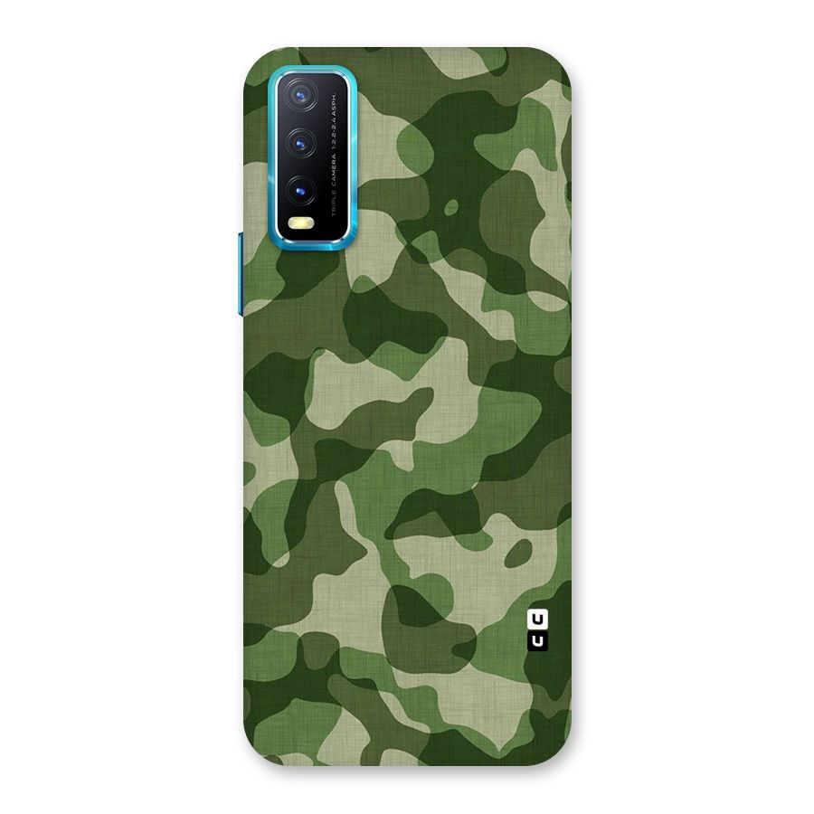 Camouflage Pattern Art Back Case for Vivo Y20A