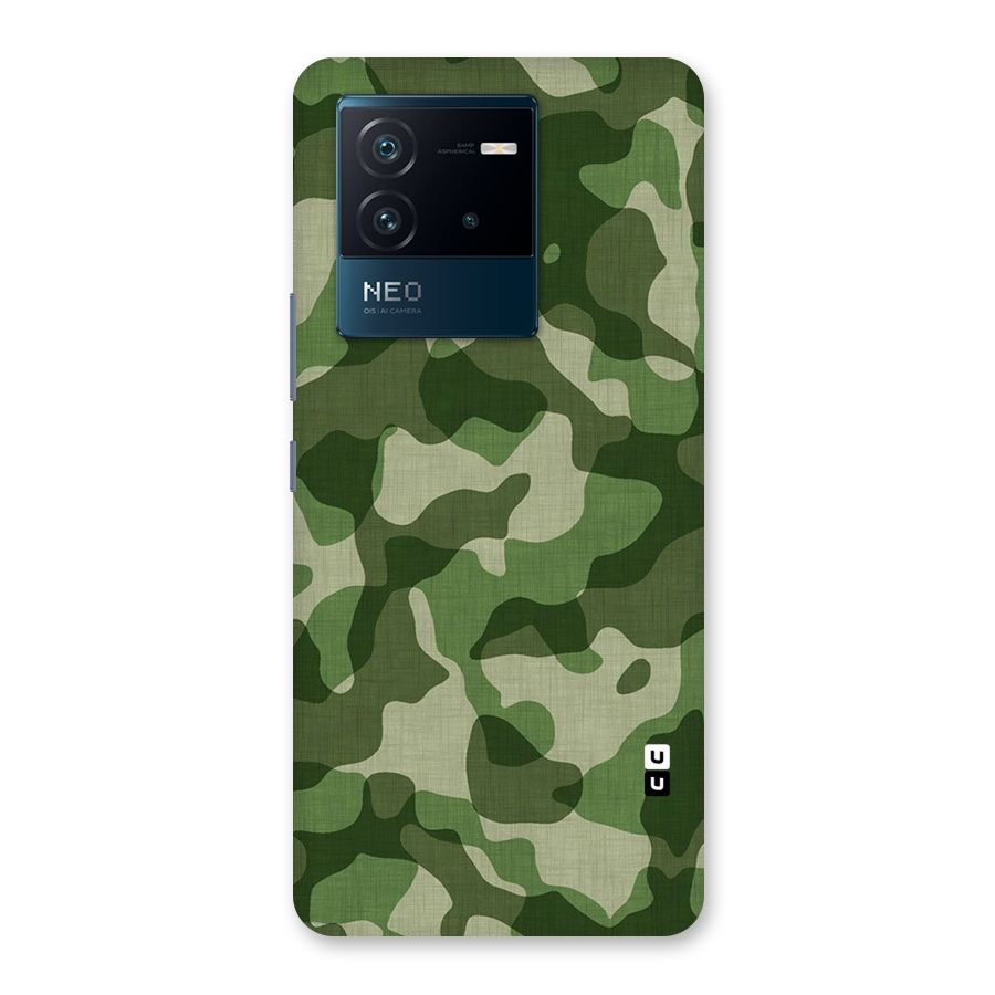Camouflage Pattern Art Back Case for Vivo iQOO Neo 6 5G