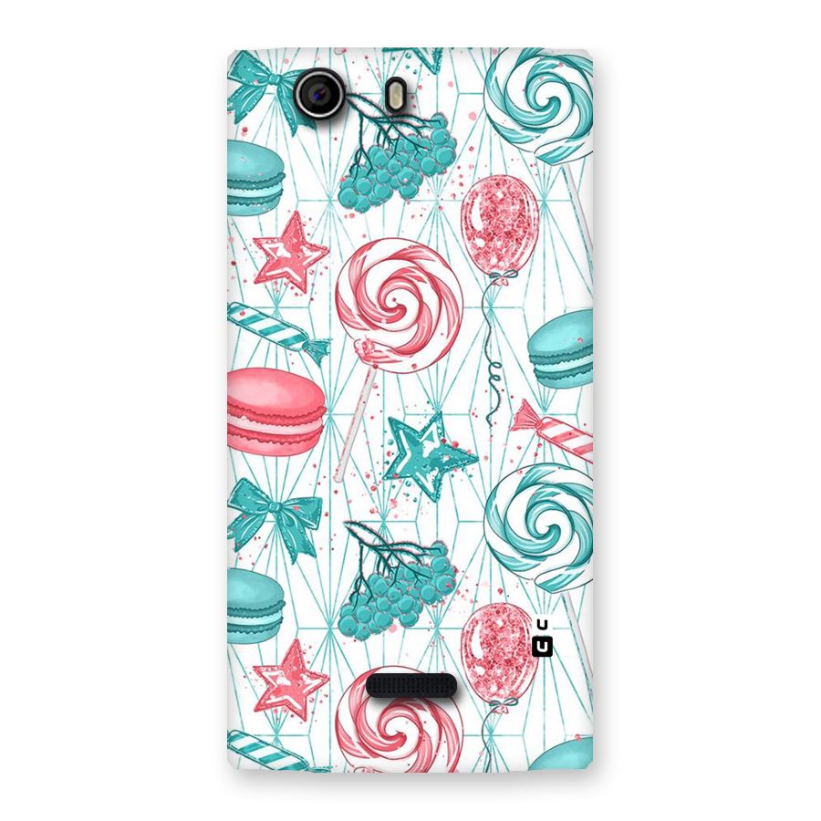 Candies And Macroons Back Case for Canvas Nitro 2 E311