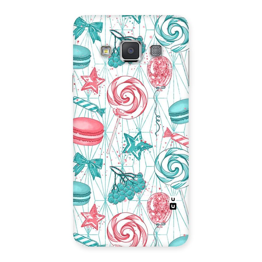 Candies And Macroons Back Case for Galaxy A3