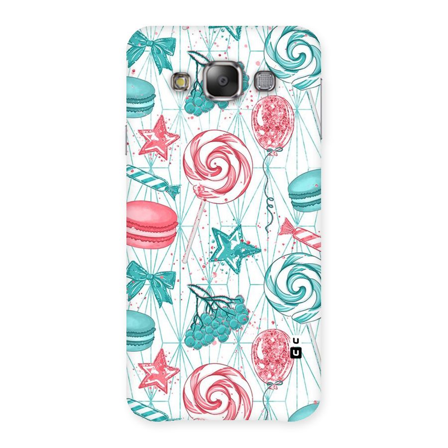 Candies And Macroons Back Case for Galaxy E7