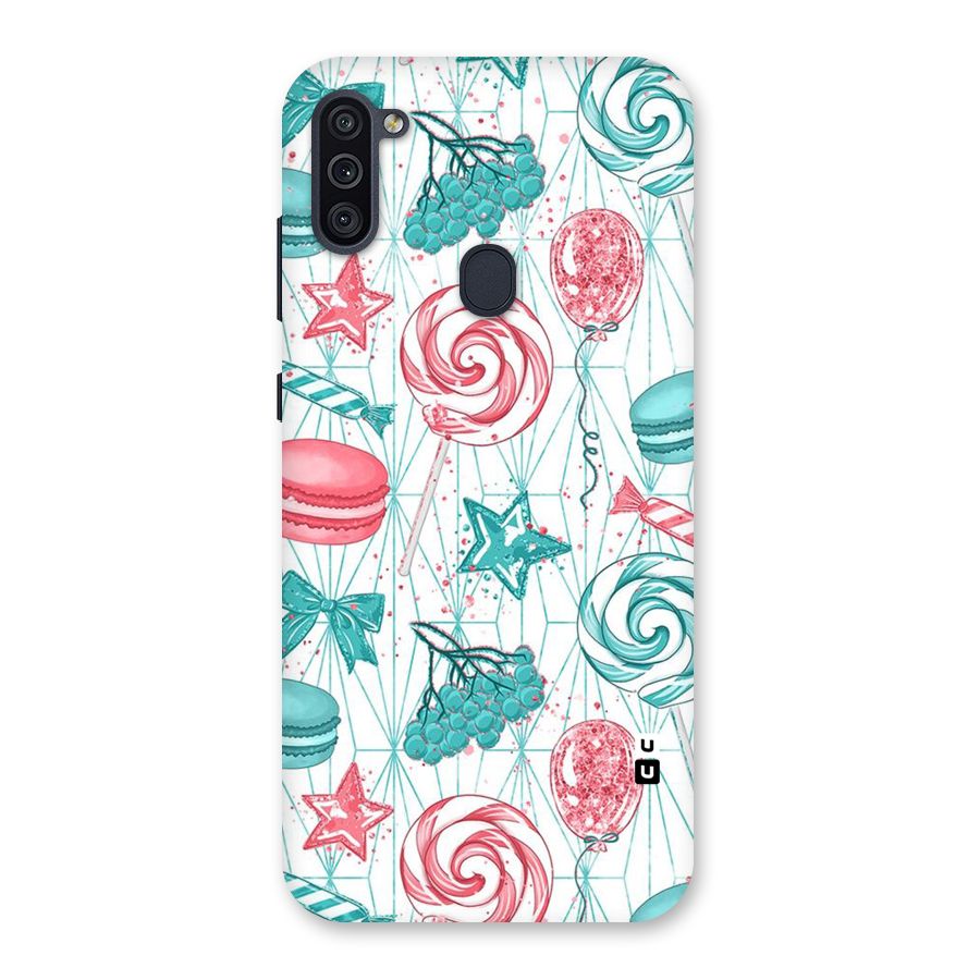 Candies And Macroons Back Case for Galaxy M11