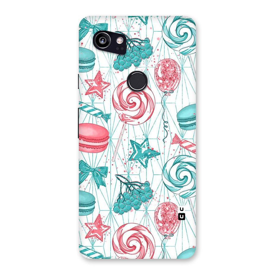Candies And Macroons Back Case for Google Pixel 2 XL