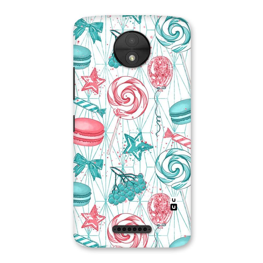 Candies And Macroons Back Case for Moto C