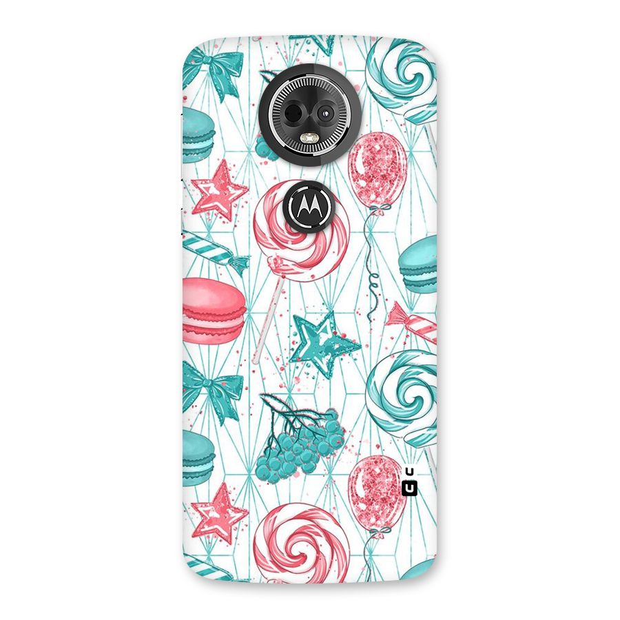 Candies And Macroons Back Case for Moto E5 Plus