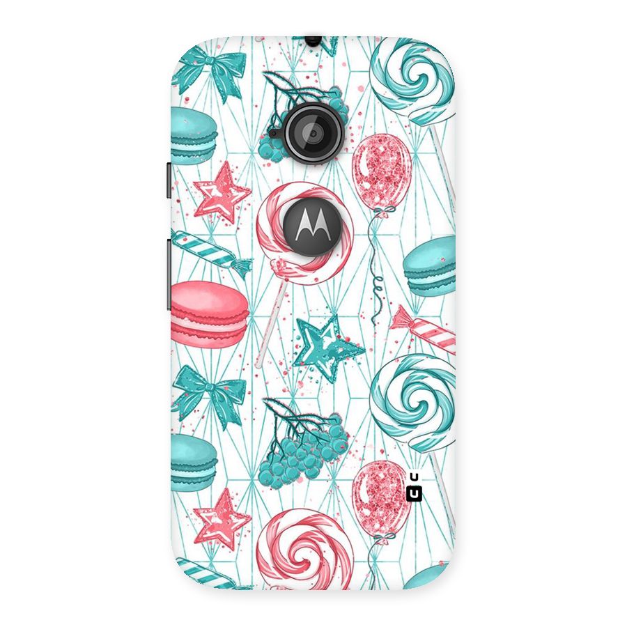 Candies And Macroons Back Case for Moto E 2nd Gen