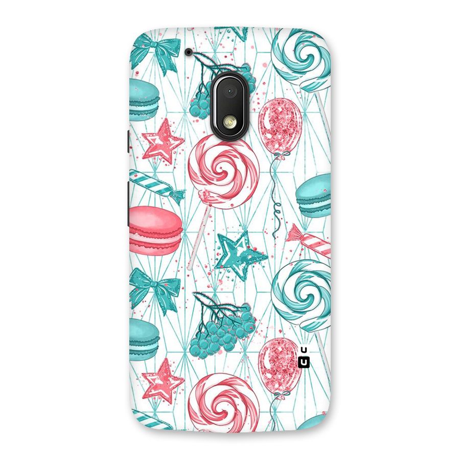 Candies And Macroons Back Case for Moto G4 Play