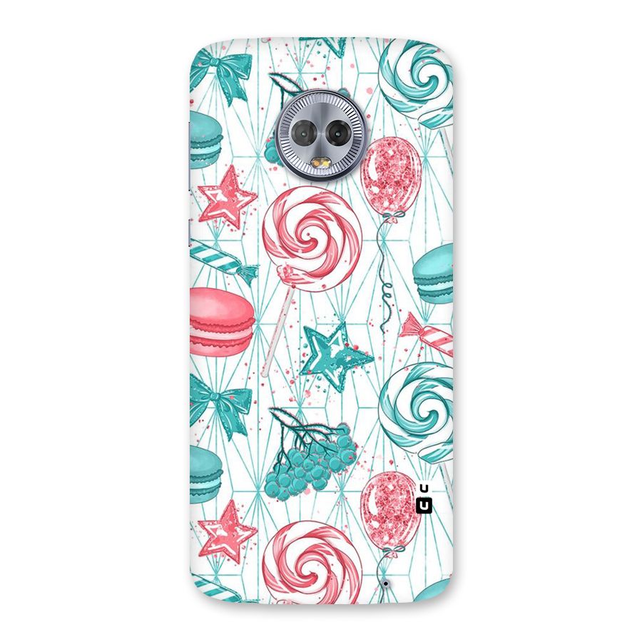 Candies And Macroons Back Case for Moto G6 Plus
