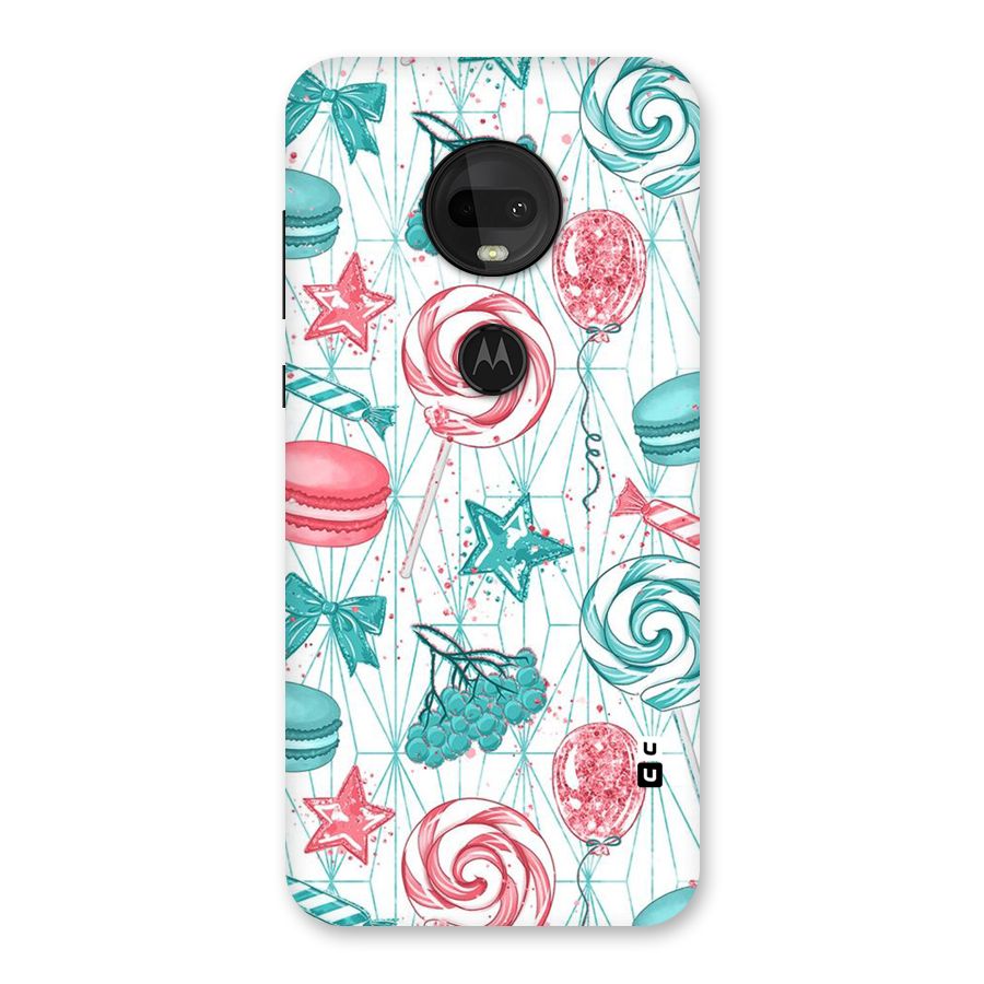 Candies And Macroons Back Case for Moto G7