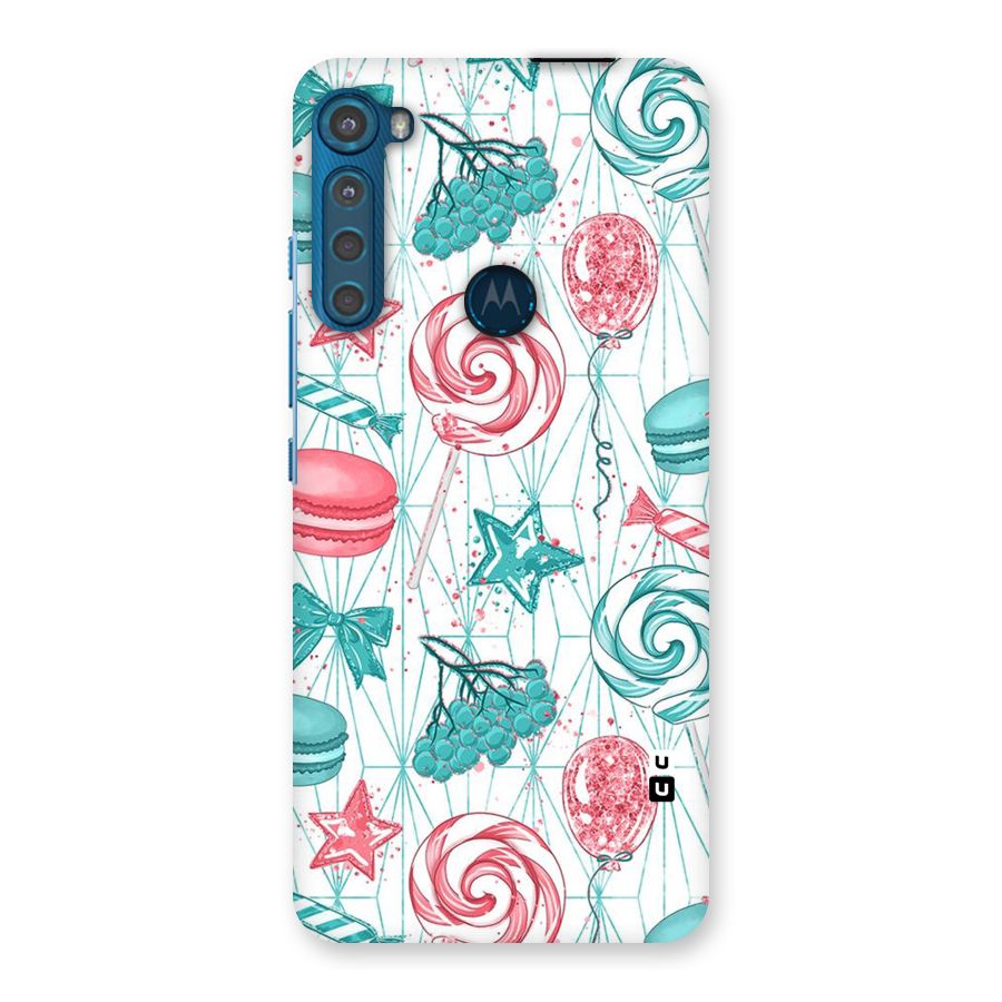 Candies And Macroons Back Case for Motorola One Fusion Plus