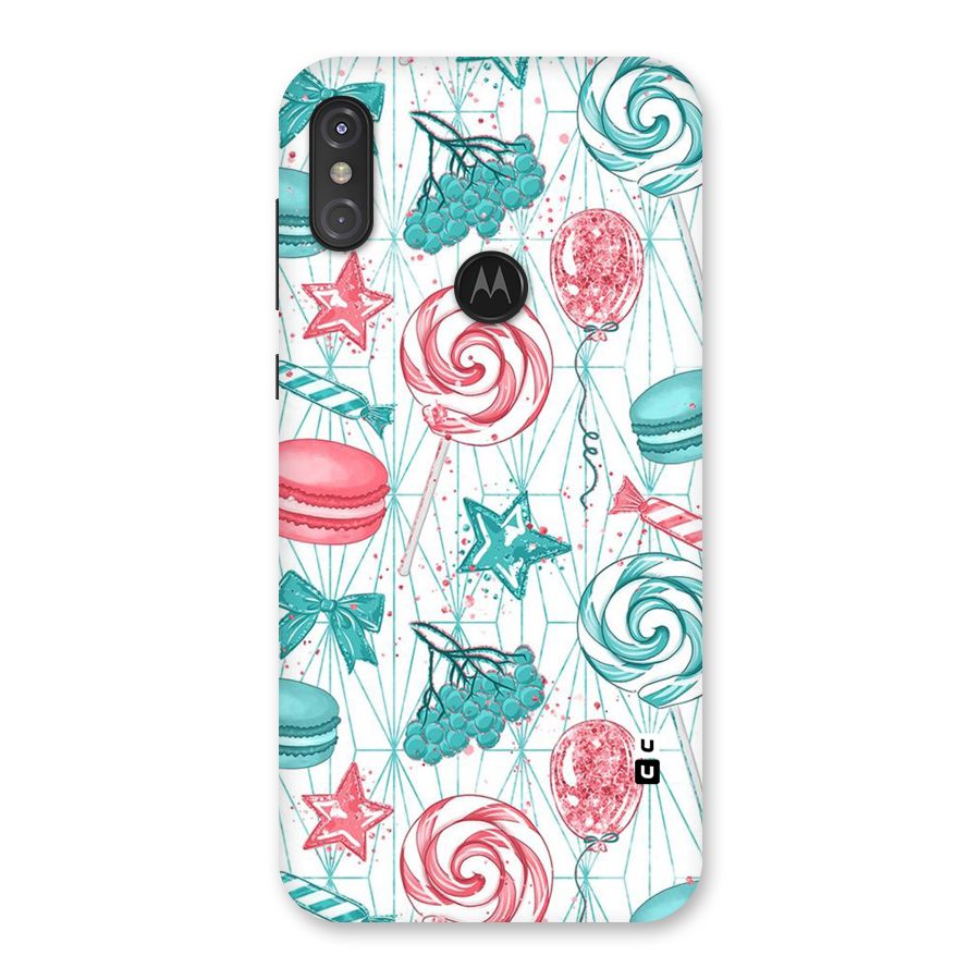 Candies And Macroons Back Case for Motorola One Power