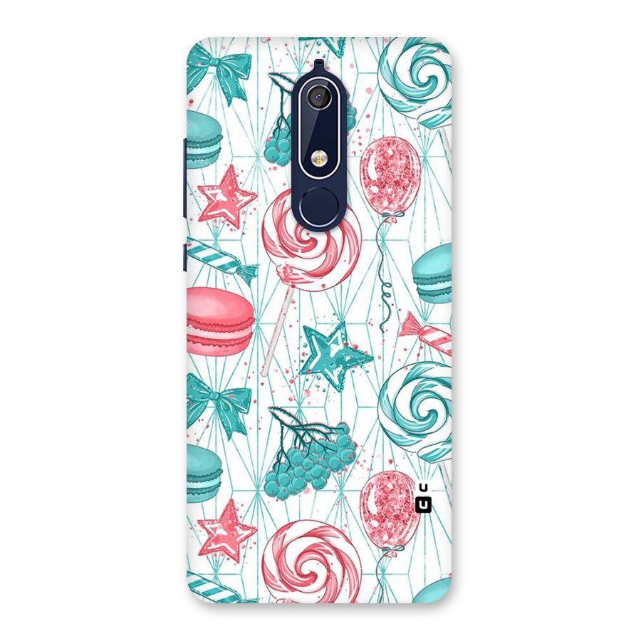 Candies And Macroons Back Case for Nokia 5.1