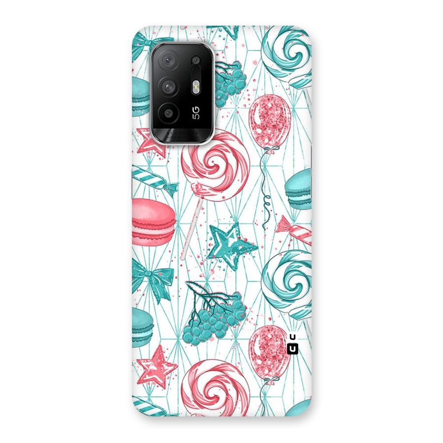 Candies And Macroons Back Case for Oppo F19 Pro Plus 5G