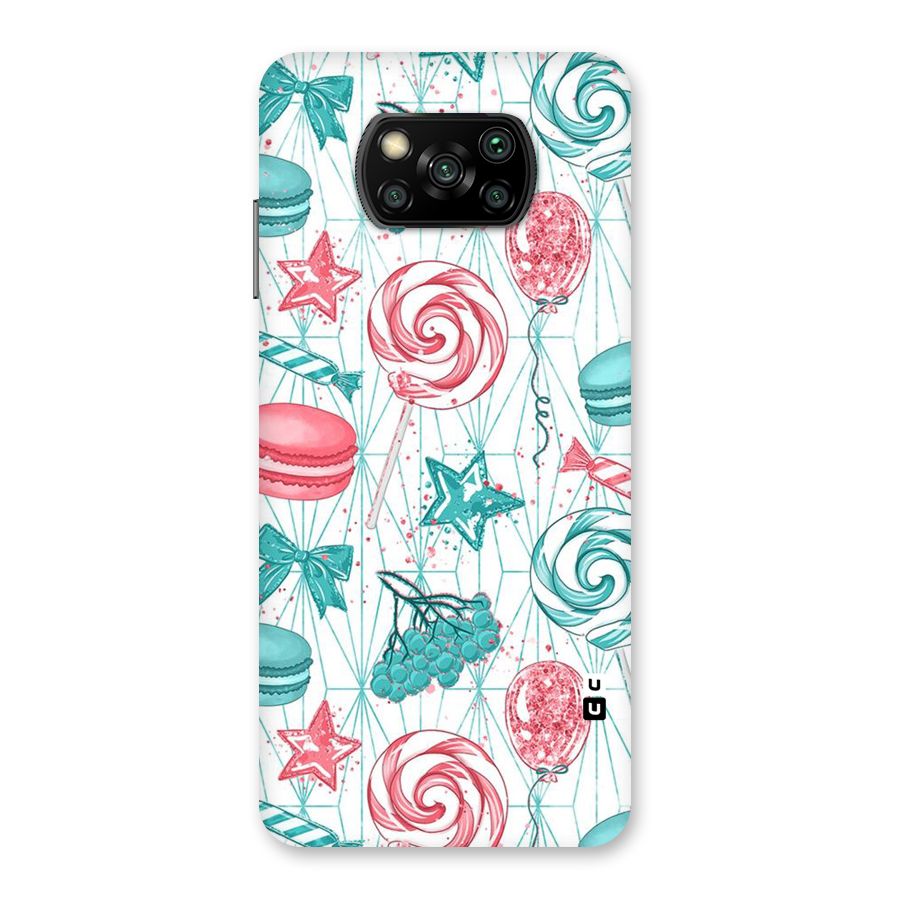 Candies And Macroons Back Case for Poco X3
