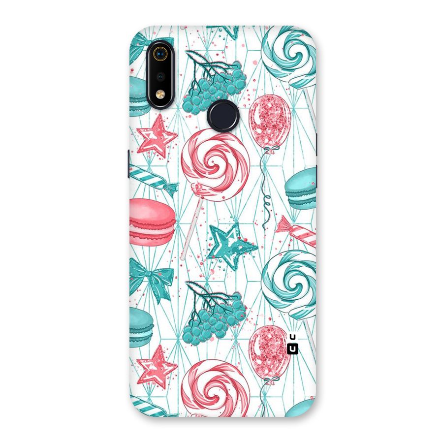 Candies And Macroons Back Case for Realme 3i
