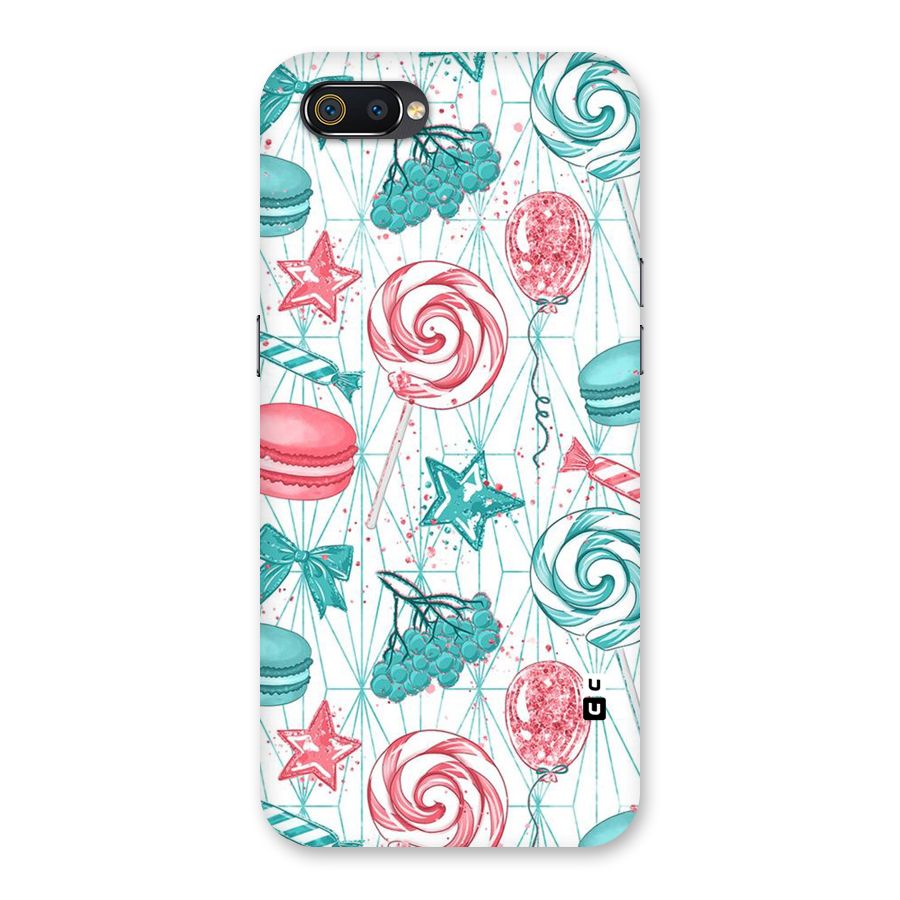 Candies And Macroons Back Case for Realme C2