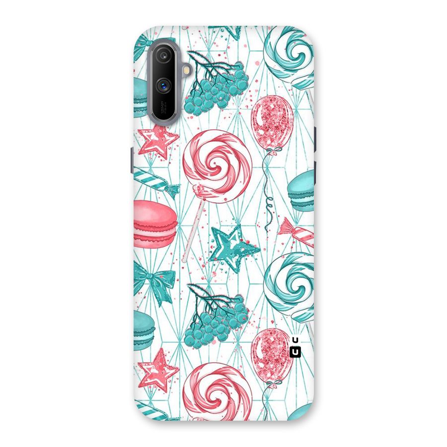 Candies And Macroons Back Case for Realme C3
