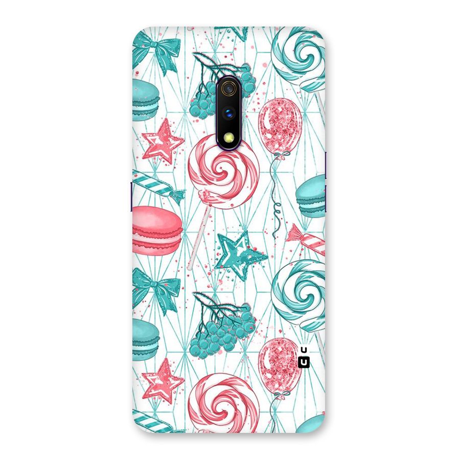 Candies And Macroons Back Case for Realme X