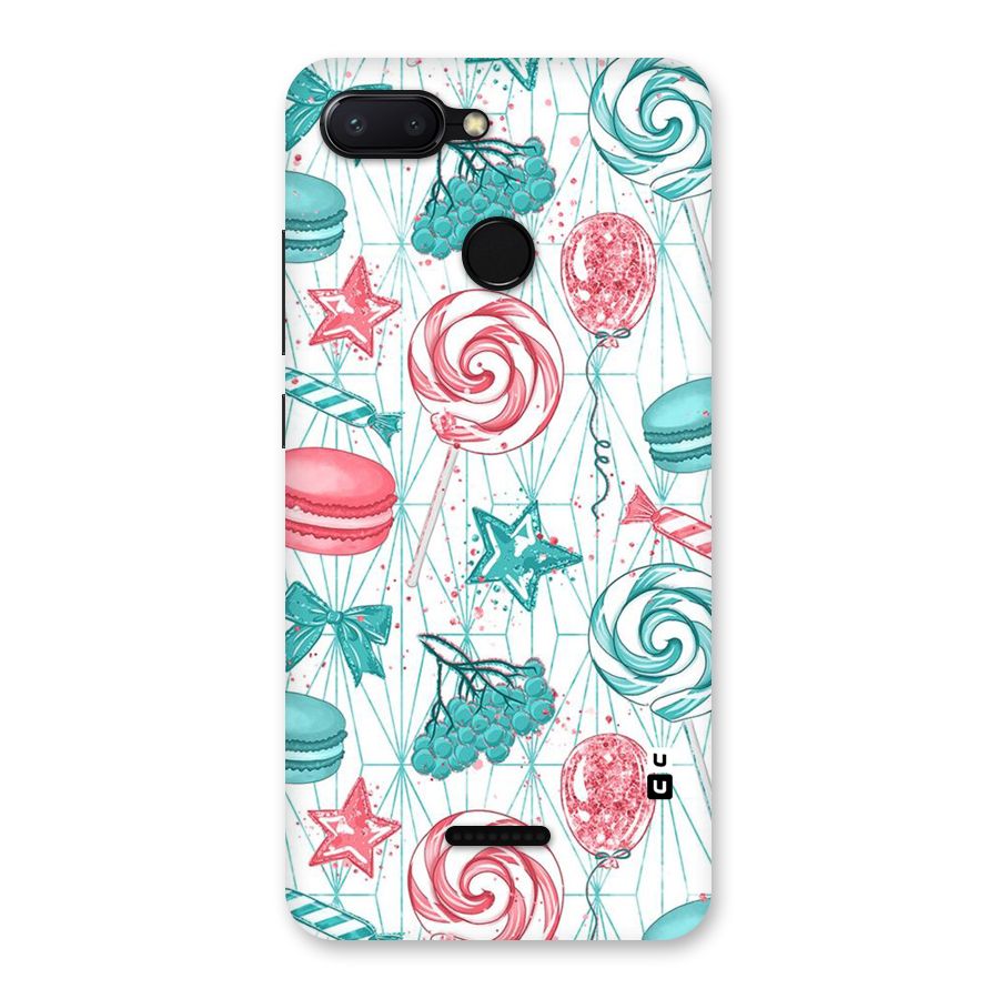 Candies And Macroons Back Case for Redmi 6