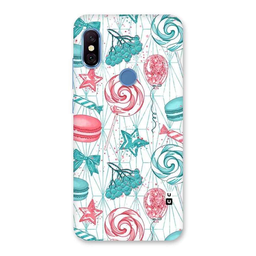 Candies And Macroons Back Case for Redmi Note 6 Pro