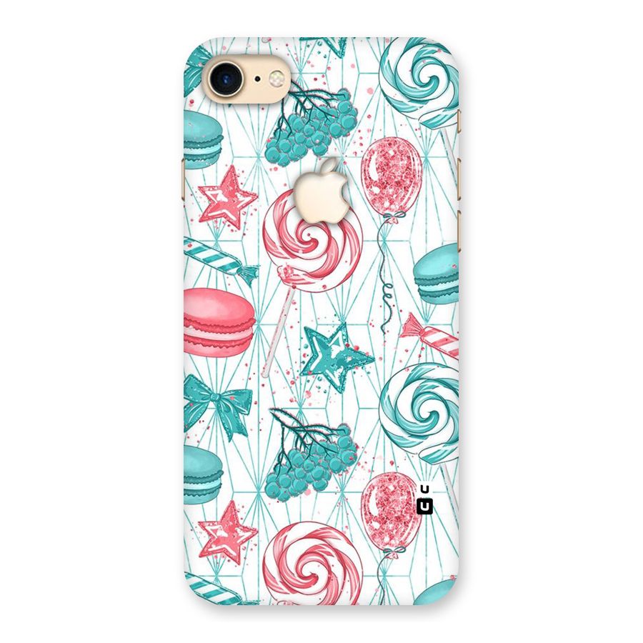 Candies And Macroons Back Case for iPhone 7 Apple Cut