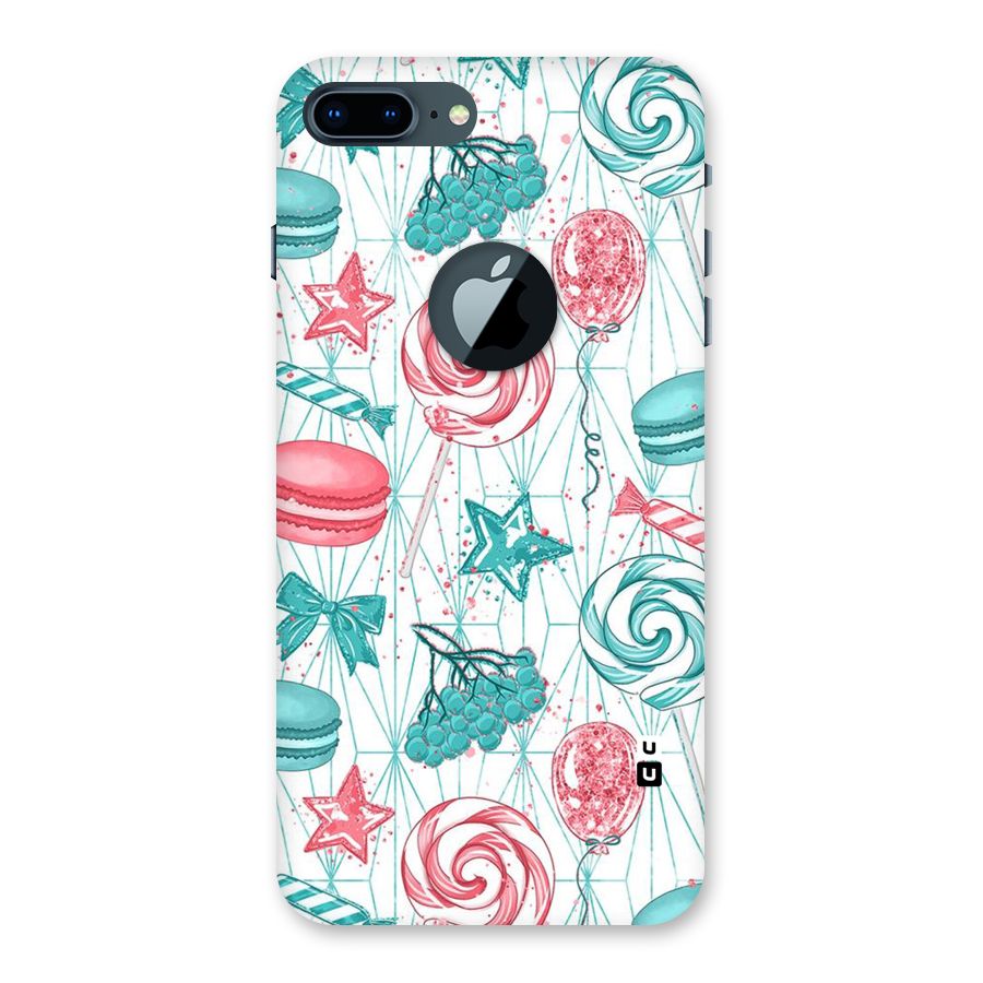 Candies And Macroons Back Case for iPhone 7 Plus Logo Cut