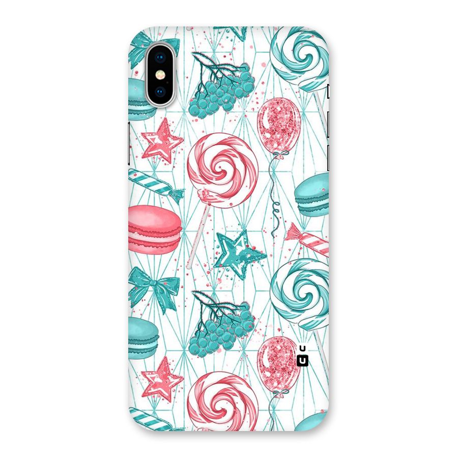 Candies And Macroons Back Case for iPhone XS