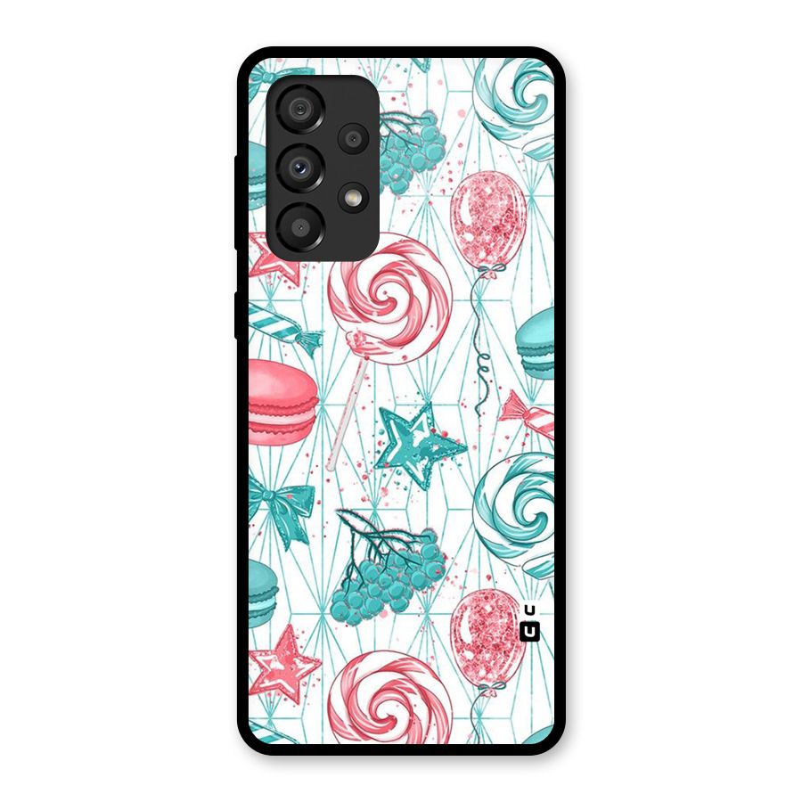 Candies And Macroons Glass Back Case for Galaxy A33 5G