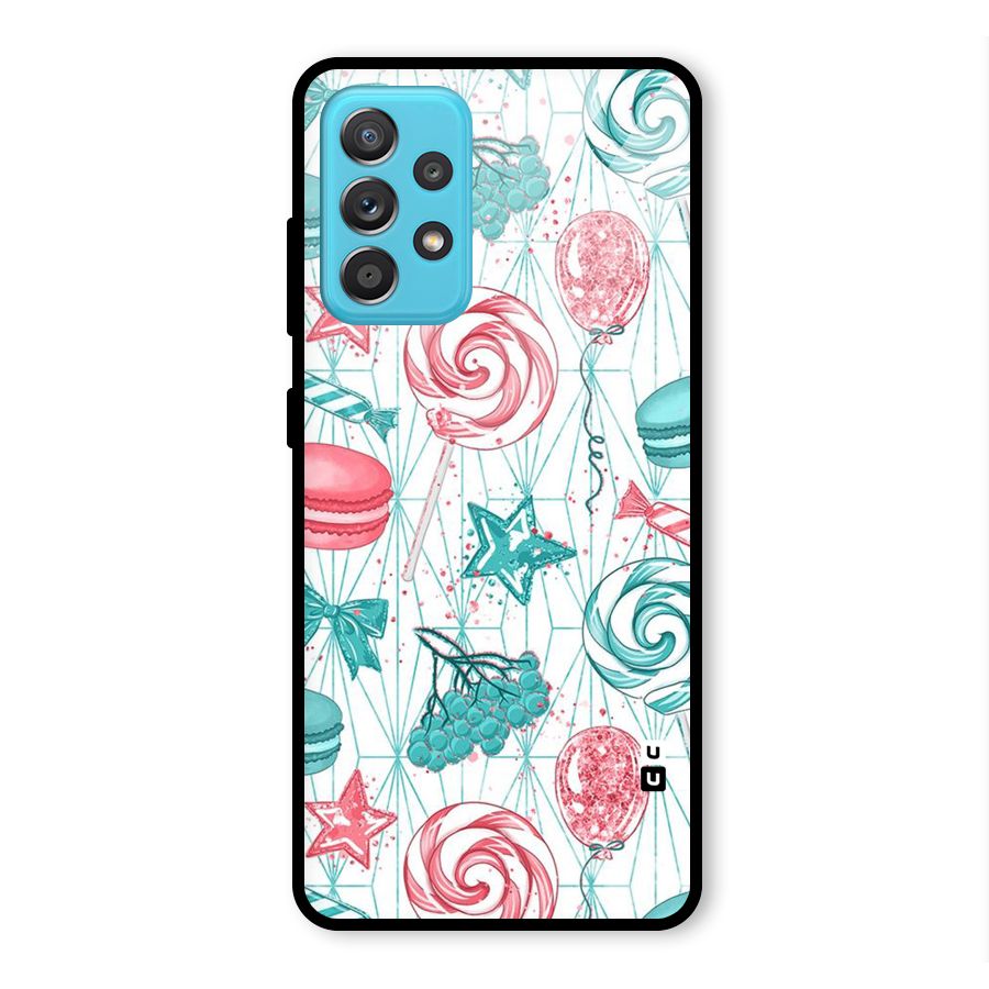 Candies And Macroons Glass Back Case for Galaxy A52
