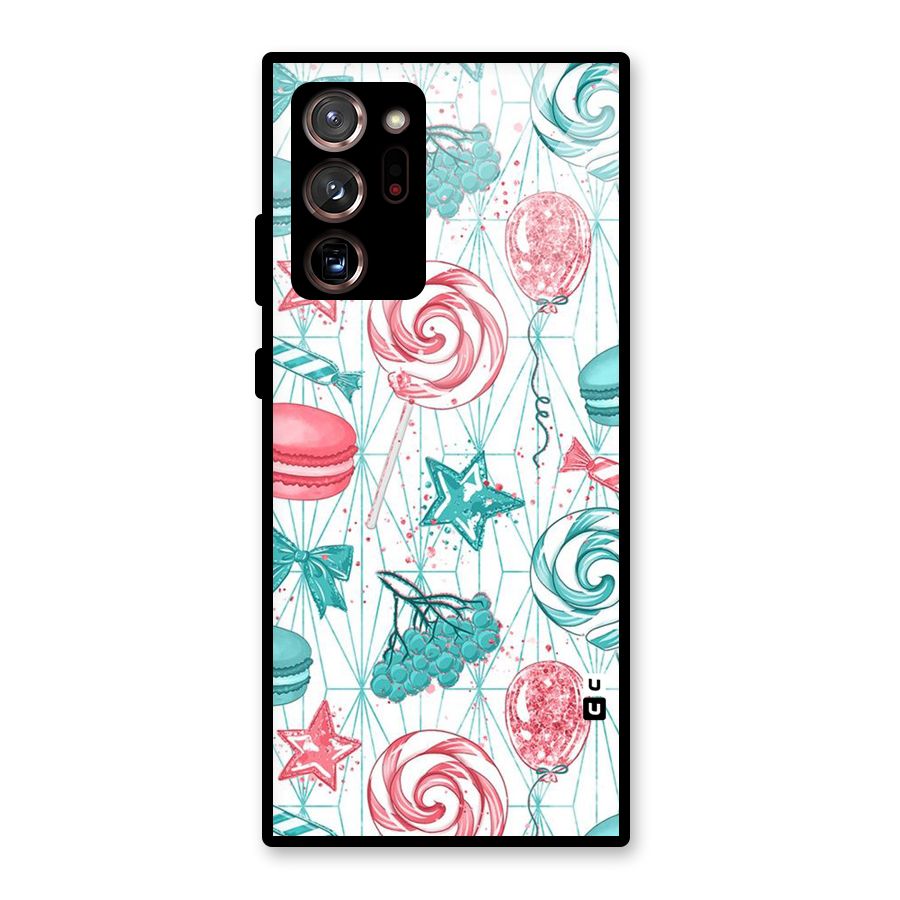 Candies And Macroons Glass Back Case for Galaxy Note 20 Ultra