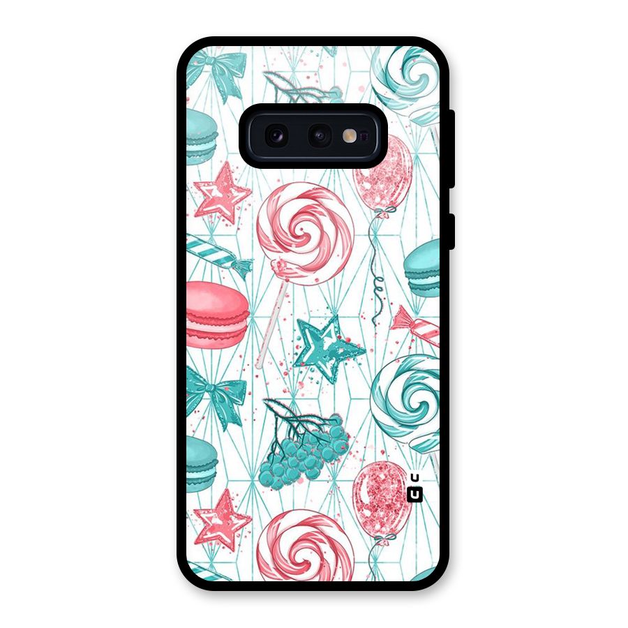 Candies And Macroons Glass Back Case for Galaxy S10e
