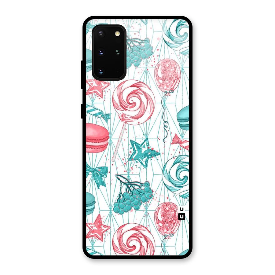 Candies And Macroons Glass Back Case for Galaxy S20 Plus