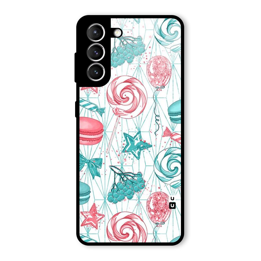 Candies And Macroons Glass Back Case for Galaxy S21 5G