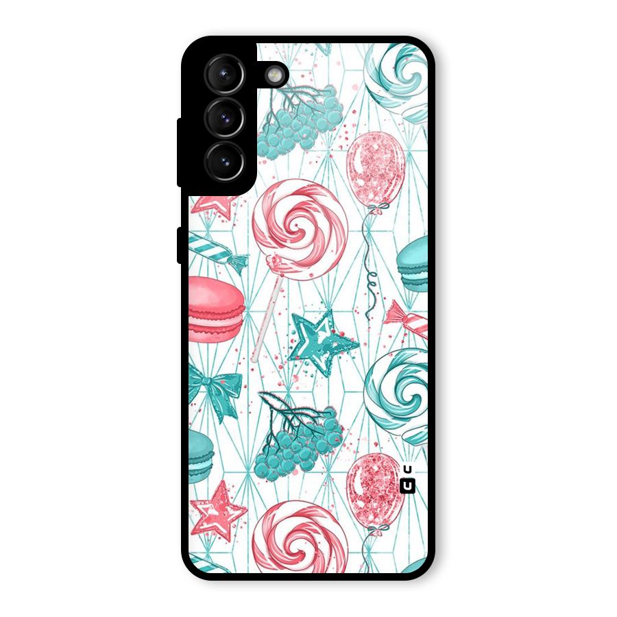 Candies And Macroons Glass Back Case for Galaxy S21 Plus
