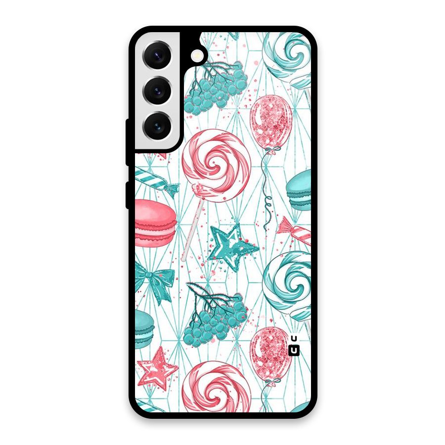 Candies And Macroons Glass Back Case for Galaxy S22 Plus 5G