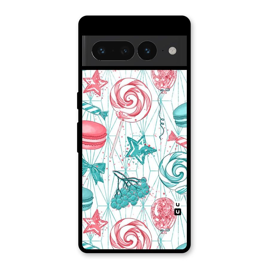 Candies And Macroons Glass Back Case for Google Pixel 7 Pro