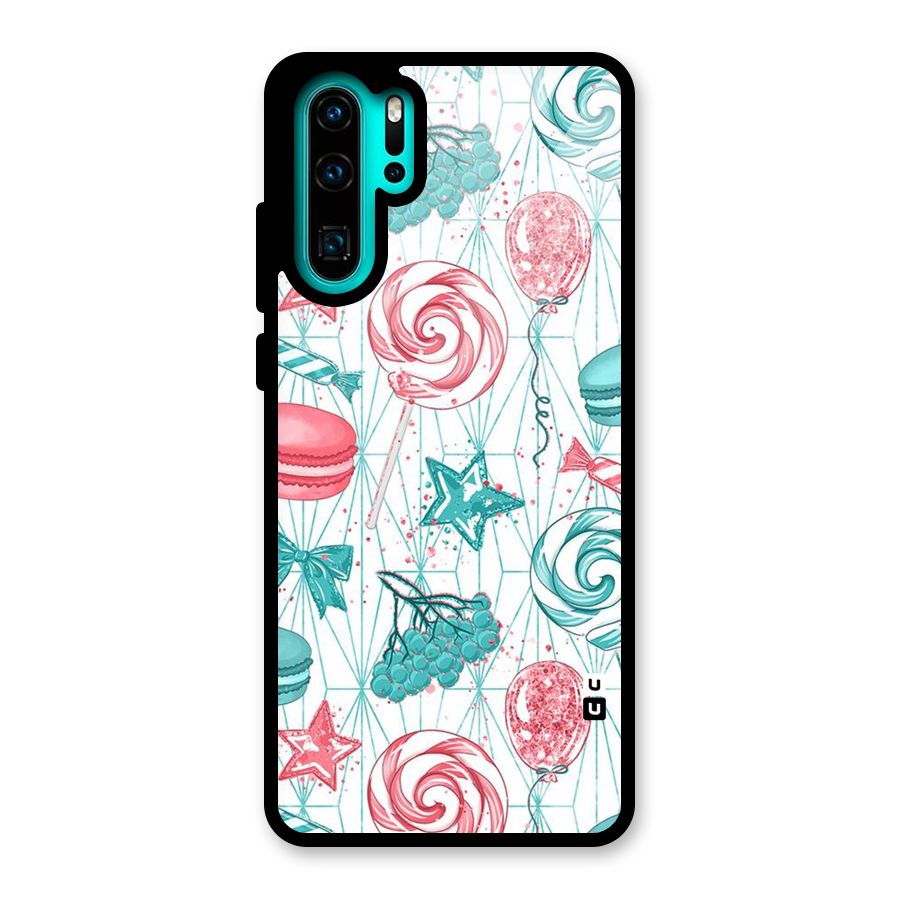 Candies And Macroons Glass Back Case for Huawei P30 Pro