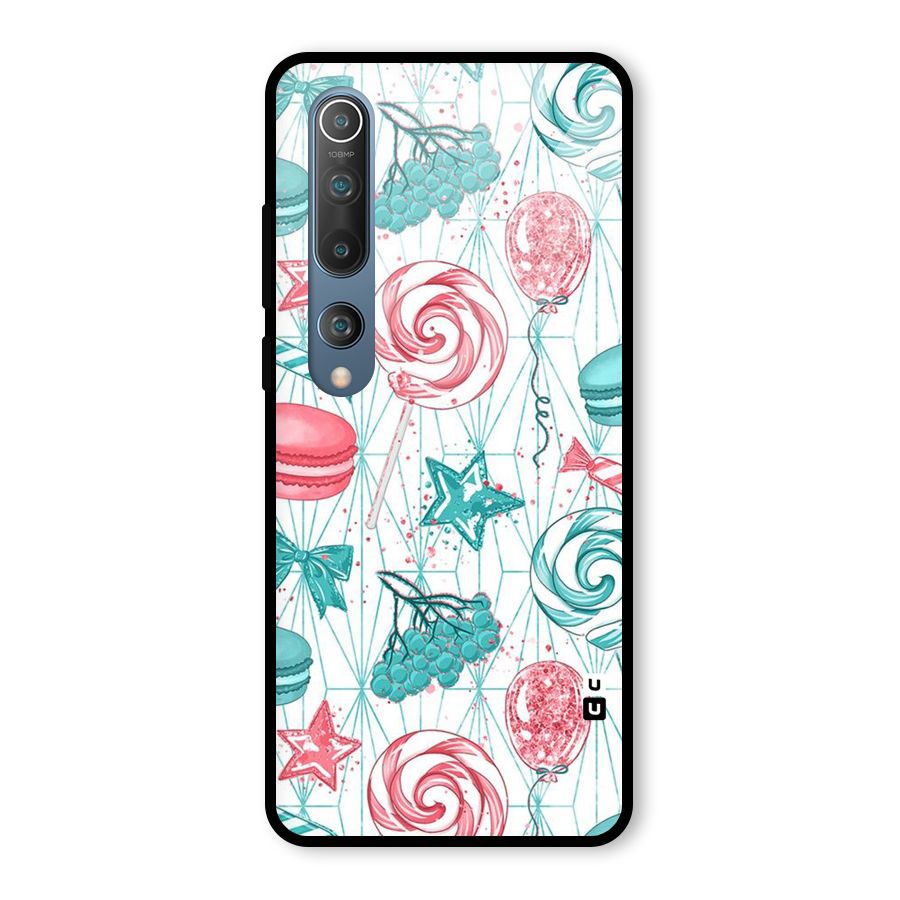 Candies And Macroons Glass Back Case for Mi 10