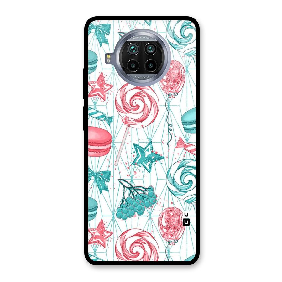 Candies And Macroons Glass Back Case for Mi 10i