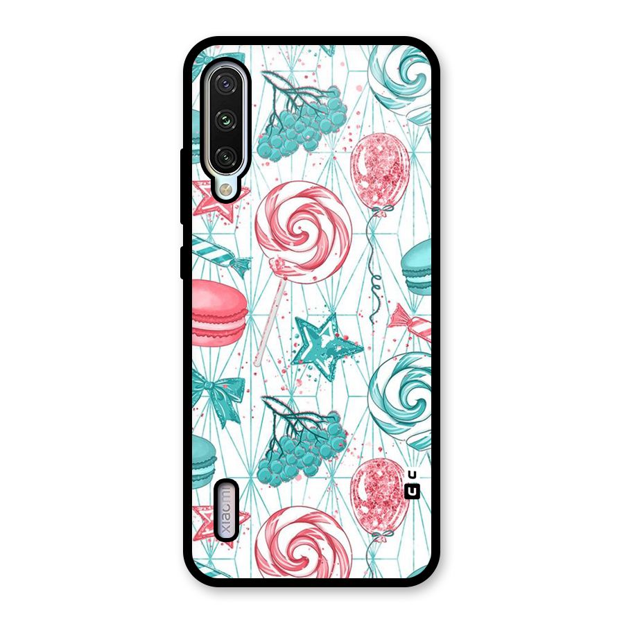 Candies And Macroons Glass Back Case for Mi A3