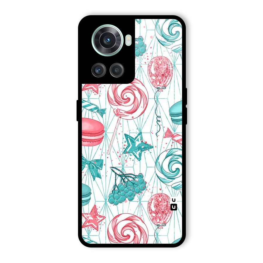 Candies And Macroons Glass Back Case for OnePlus 10R