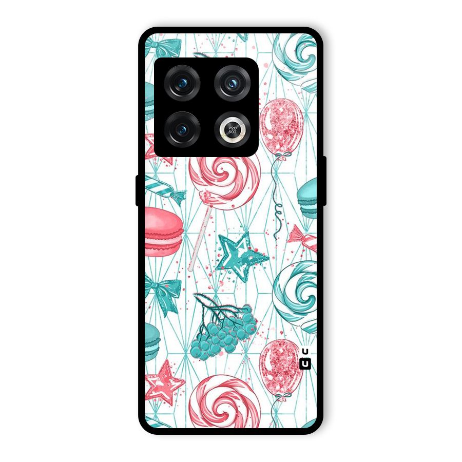 Candies And Macroons Glass Back Case for OnePlus 10 Pro 5G