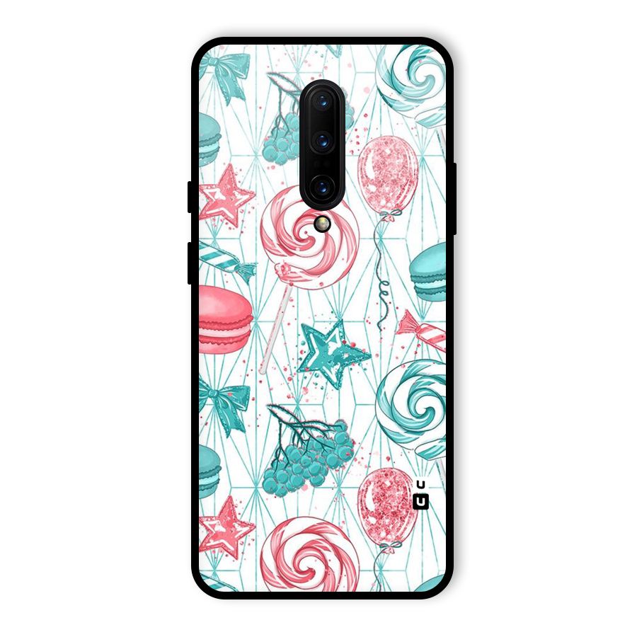 Candies And Macroons Glass Back Case for OnePlus 7 Pro
