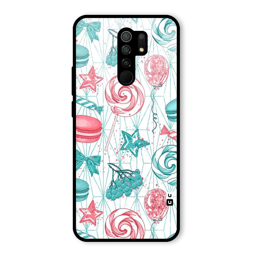 Candies And Macroons Glass Back Case for Poco M2