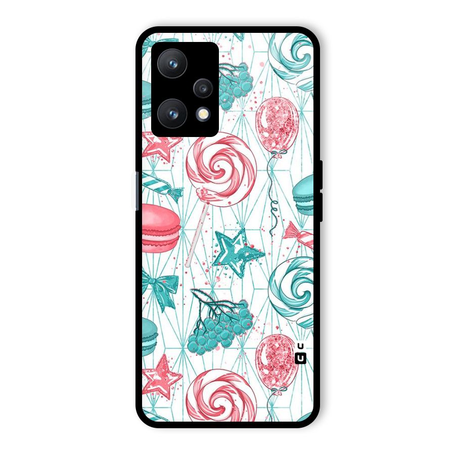 Candies And Macroons Glass Back Case for Realme 9 Pro 5G