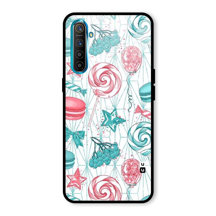 Candies And Macroons Glass Back Case for Realme X2