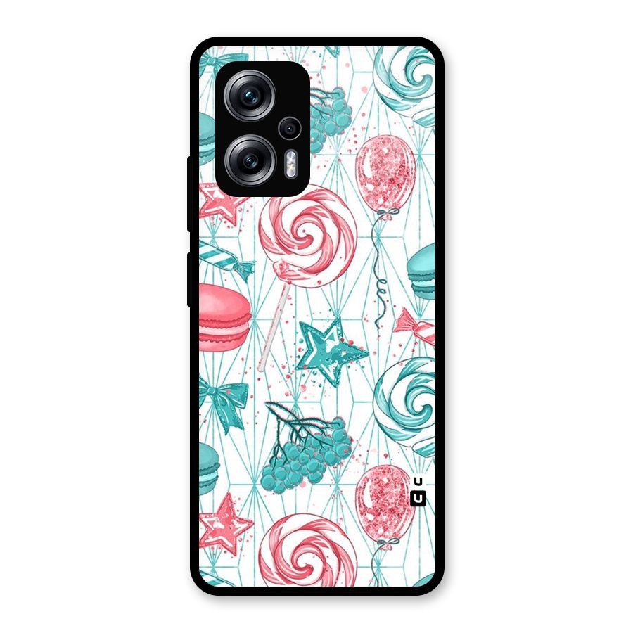 Candies And Macroons Glass Back Case for Redmi K50i