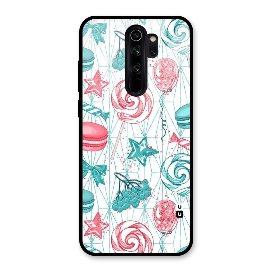 Candies And Macroons Glass Back Case for Redmi Note 8 Pro